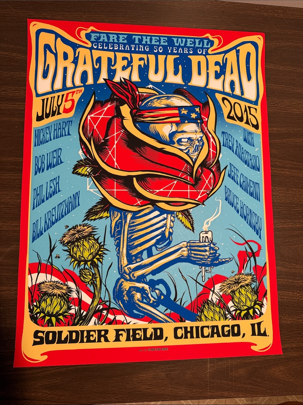 Grateful Dead Fare Thee Well Poster- Soldier Field July 5